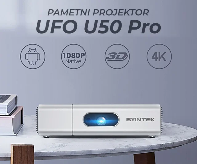 BYINTEK UFO U50 PRO 3D LED DLP Full HD 1080p Android WiFi Bluetooth