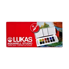 Lukas Studio akvarelne barve set 12 tabletk Travel