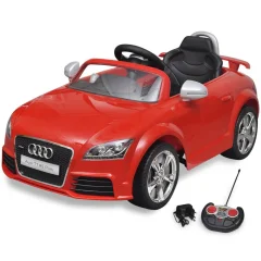 Audi TT RS električni avto za otroke z dalinjcem rdeče barve