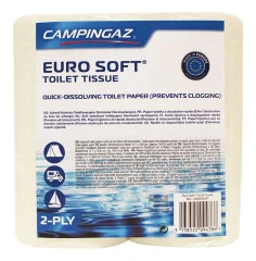 Campingaz Wc Papir, Euro Soft 4 Pack, Bela, Toaletni papir za kemična stranišča,