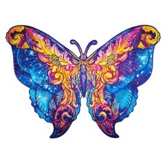 UNIDRAGON Lesena sestavljanka 700-delna Intergalaxy Butterfly 60x44 cm