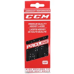 Vezalke za drsalke CCM Proline, široke, črne, velikost: 275 mm