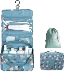 Viseče toaletne torbice - Unisex kozmetične torbice - Moške in ženske potovalne torbe - Kovčki in ročna prtljaga - Praznične toaletne potrebščine, toaletne potrebščine, marjetice