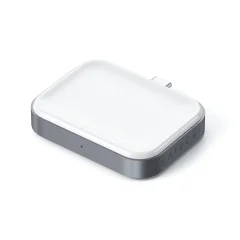 Satechi USB-C Wireless Charging Dock for AirPods (5W) - vesoljsko siva