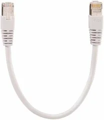 Rutenbeck 23510201 RJ45 omrežni kabel\, Patch kabel cat 5e S/FTP 0.35 m siva zaščiten 1 kos