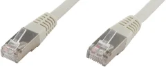 econ connect F6TP3GR RJ45 omrežni kabel\, Patch kabel CAT 6 S/FTP 3.00 m siva dvojno zaščiten 1 kos