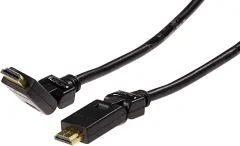 Schwaiger HDMI priključni kabel HDMI-A  vtič\, HDMI-A  vtič 1.30 m črna HDMW13053 #####4K UHD\, pozlačeni konektorji HDMI kabel