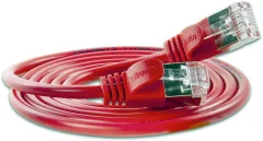 Slim Wirewin PKW-LIGHT-STP-K6 5.0 RT RJ45 omrežni kabel\, Patch kabel CAT 6 U/FTP 4.00 m rdeča  1 kos