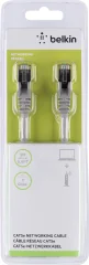 Belkin A3L793BT02M-H-S RJ45 omrežni kabel\, Patch kabel CAT 5e S/FTP 2.00 m siva z zaščitnim zapornim zatičem 1 kos