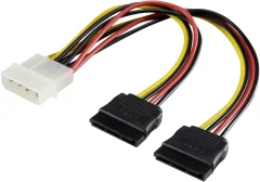 Adapterski napajalni Y-kabel iz IDE na 2 x SATA Renkforce\, 20 cm Renkforce Ynapajalni kabel IDE v 2x SATA