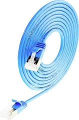 Wirewin 9120042360281 RJ45 omrežni kabel\, Patch kabel CAT 6a S/STP 0.50 m modra  1 kos