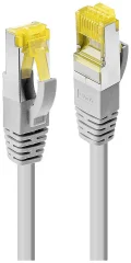 LINDY 47270 RJ45 omrežni kabel\, Patch kabel CAT 6a (neobdelani kabel CAT7) S/FTP 20.00 m siva  1 kos