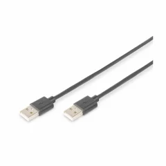 Digitus USB kabel USB 2.0 USB-A vtič\, USB-A vtič 1.00 m črna  AK-300101-010-S