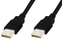 Digitus USB kabel USB 2.0 USB-A vtič\, USB-A vtič 1.80 m črna  AK-300100-018-S