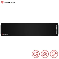 GENESIS RUBID 400 ergonomska, mehka pena, protizdrsna, 470 x 95 mm, podloga za zapestja črna