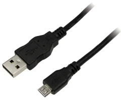 LogiLink CU0060 - kabel USB 2.0\, USB-A / M do Micro-USB / M\, črna\, 5 m LogiLink USB kabel USB 2.0 USB-A vtič\, USB-mikro-B vtič 5.00 m črna