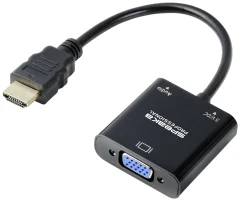 SpeaKa Professional SP-10352148 HDMI / VGA adapter [1x HDMI® - 1x VGA] črna  0.15 m