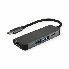 VALUE priključna postaja USB tipa C\, HDMI 4K\, 2x USB tipa A + tip C PD (napajanje Value USB 2.0 adapter  12.99.1042 0.10 m