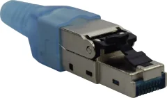 KOMOS RJ45 omrežni adapter cat 6a [1x RJ45 vtič - 1x prosti konec]  cink