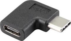 Renkforce USB 3.1 (gen. 2) adapter [1x moški konektor USB-C® - 1x ženski konektor USB-C®]   90° kotni desno