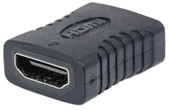 Manhattan 353465 HDMI adapter [1x ženski konektor HDMI - 1x ženski konektor HDMI] črna pozlačeni konektorji