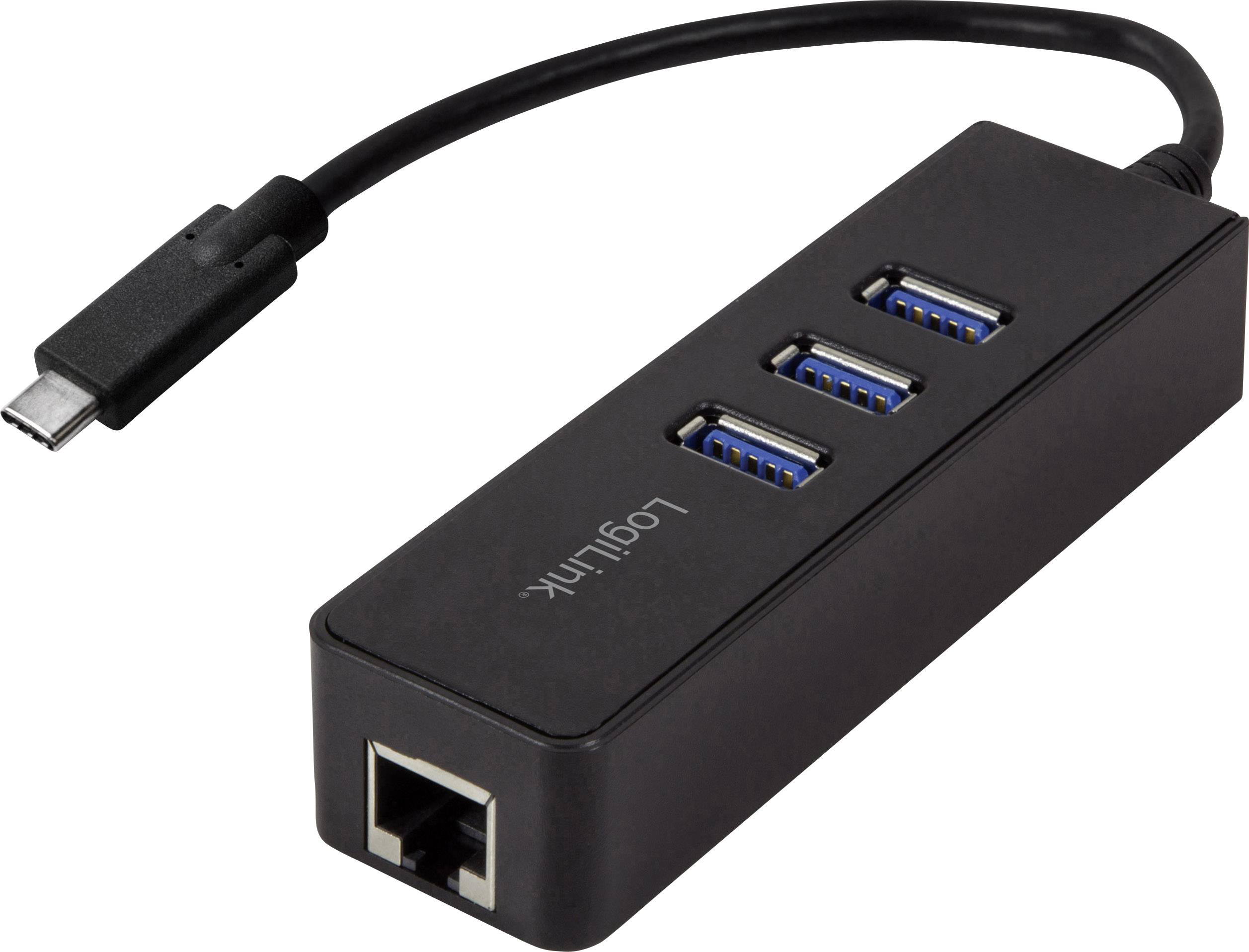 LogiLink USB 3.0 adapter [1x USB 3.2 gen. 1 vtič C (USB 3.0) 1x RJ45