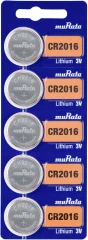 Murata CR2016-BEABAE gumbne celice CR 2016 litij 90 mAh 3 V 5 kos