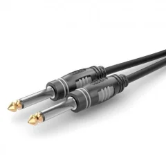 Sommer Cable HBA-6M-0300 klinker avdio priključni kabel [1x klinken vtič 6.3 mm (mono) - 1x klinken vtič 6.3 mm (mono)] 3.00 m črna