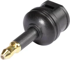 Hicon Toslink digital audio adapter [1x ženski konektor Toslink (ODT) - 1x 3,5mm optični moški konektor] črna Adapter Toslink, ženski konektor Toslink