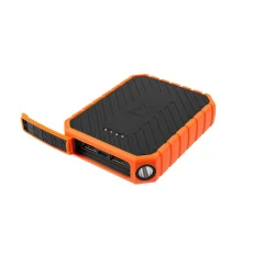 Xtorm by A-Solar Rugged 10000 powerbank (rezervni akumulatorji) 10000 mAh Quick Charge 3.0\, Power Delivery LiPo USB-A\, USB-C® oranžna\, črna Outdoor\, žepna svetilka\, prikaz stanja