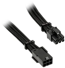 Alchemy 6-pinski podaljšek PCIe\, 45 cm\, črn Bitfenix tok priključni kabel  0.45 m črna