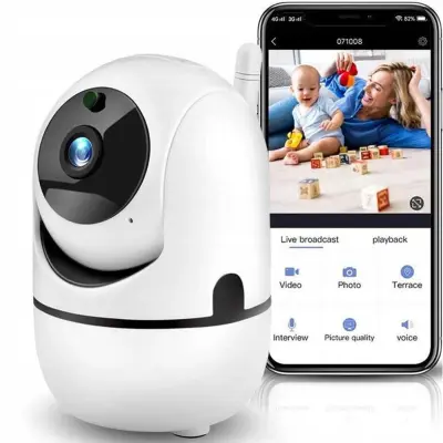 Baby Monitor IP WIFI otroška varuška z vrtljivo video kamero