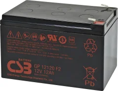 CSB Battery GP 12120 Standby USV GP12120F2 svinčeni akumulator 12 V 12 Ah svinčevo-koprenast (ŠxVxG) 151 x 100 x 98mm ploščati vtič, 6,35mm brez vzdrž