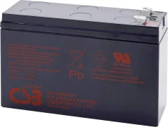 CSB Battery HR 1224W high-rate HR1224WF2F1 svinčeni akumulator 12 V 5.8 Ah svinčevo-koprenast (ŠxVxG) 151 x 98 x 51mm ploščati vtič, 6,35mm brez vzdrž