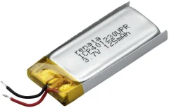 LiPo-akumulator Renata ICP401230UPR\, 3\, 7 V\, 130 mAh\, ICP051331\, (D x Š x V) 31 x 12.7 x 4.5 mm 100642