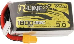 Tattu lipo akumulatorski paket za modele 14.8 V 1800 mAh Število celic: 4 120 C mehka torba XT60