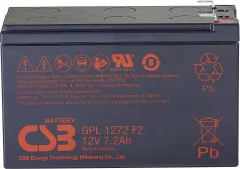 CSB Battery GPL 1272 GPL1272-F2FR svinčeni akumulator 12 V 7.2 Ah svinčevo-koprenast (ŠxVxG) 151 x 98 x 65mm ploščati vtič, 6,35mm brez vzdrževanja, n