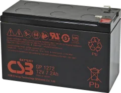 CSB Battery GP 1272 Standby USV GP1272F1 svinčeni akumulator 12 V 7.2 Ah svinčevo-koprenast (ŠxVxG) 151 x 99 x 65mm ploščati vtič 4,8 mm, ploščati vti