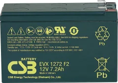 Svinčev akumulator 12 V 7.2 Ah CSB Battery EVX 1272 EVX1272F2 svinčeno-koprenasti (AGM) (ŠxVxG) 151 x 99 x 65mm ploščati vtič 6.35mm stabilni cikli, b