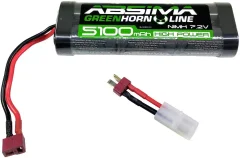 Absima nimh akumulatorski paket za modele 7.2 V 5100 mAh Število celic: 6  trdo ohišje T-vtičnica\, vtičnica Tamiya