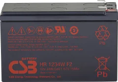 CSB Battery HR 1234W high-rate HR1234WF2 svinčeni akumulator 12 V 8.4 Ah svinčevo-koprenast (ŠxVxG) 151 x 99 x 65mm ploščati vtič, 6,35mm brez vzdržev