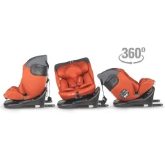 Otroški avtosedež Altira 0-36 kg vrtljiv 360 isofix iSize Cimetovo rjava