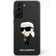 Ovitek Karl Lagerfeld za Samsung Galaxy S23 Plus – Black Silicone Ikonik