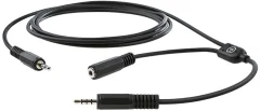 Elgato 2GC309904002 Chat Link Cable klinker avdio adapter [1x 3.5 mm vtič - 2x 3.5 mm vtič\, 3.5 mm vtičnica] črna