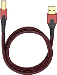 USB 2.0  [1x moški konektor USB 2.0 tipa A - 1x moški konektor USB 2.0 tipa B] 7.50 m rdeča/črna pozlačeni konektorji Oehlbach USB Evolution B