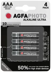 AgfaPhoto Ultra LR03 micro (aaa)-baterija alkalno-manganov  1.5 V 4 kos