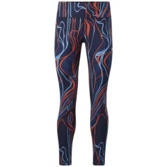 Reebok Lux Perform Nature Grown Print Women's Leggings, Vector Navy