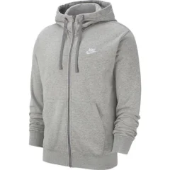 Nike Sportswear French Terry Hoodie, Dark Grey Heather/White