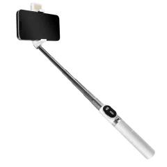 Bluetooth selfie stick s funkcijo stojala LinQ brezži?ni daljinski upravljalnik bel