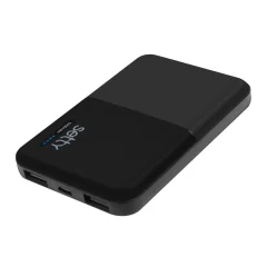 5000 mAh Power Bank 2x 2A USB izhodna vrata Compact Format- Setty, črna